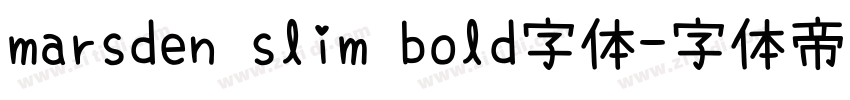 marsden slim bold字体字体转换